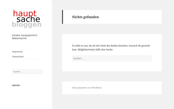 hauptsachebloggen.de