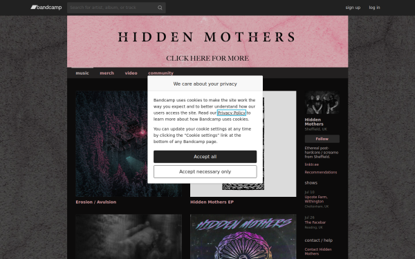 hiddenmothers.bandcamp.com