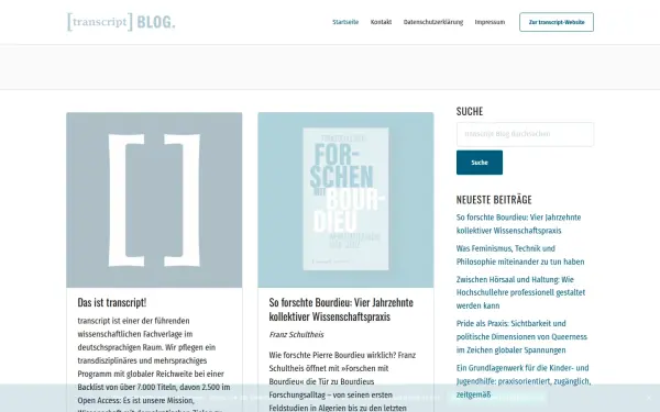 blog.transcript-verlag.de