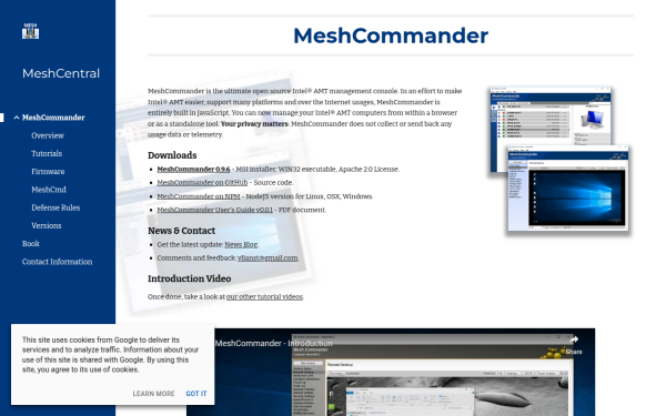 www.meshcommander.com