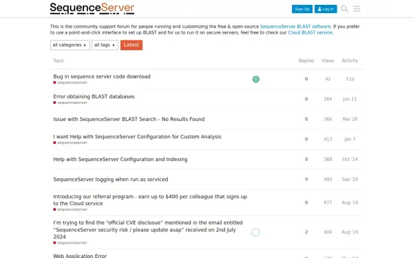support.sequenceserver.com