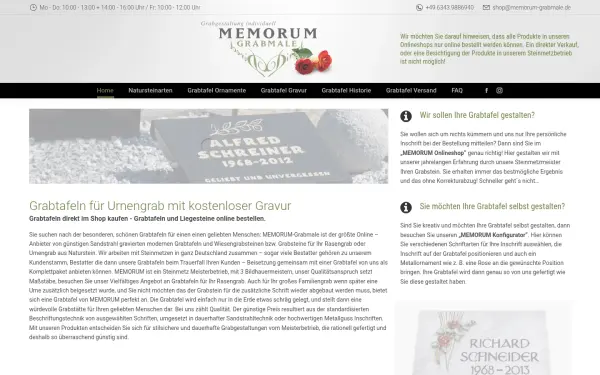 grabtafel-urnengrab.de