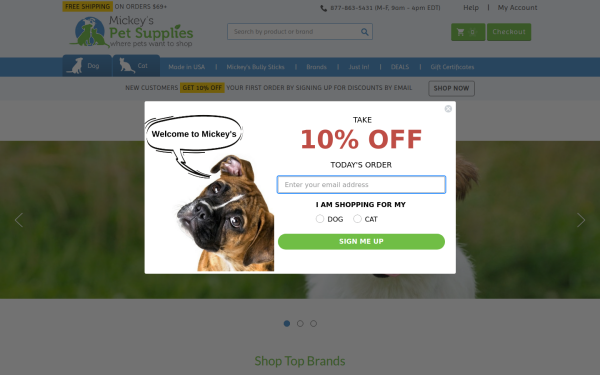 www.mickeyspetsupplies.com