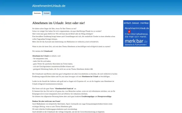 www.abnehmenimurlaub.de
