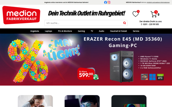 www.medion-fabrikverkauf.de