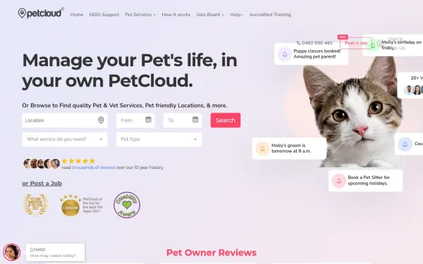 www.petcloud.com.au