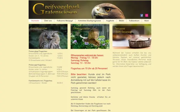 www.greifvogelpark-grafenwiesen.de