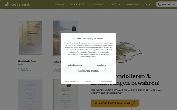 gedenkseite.at