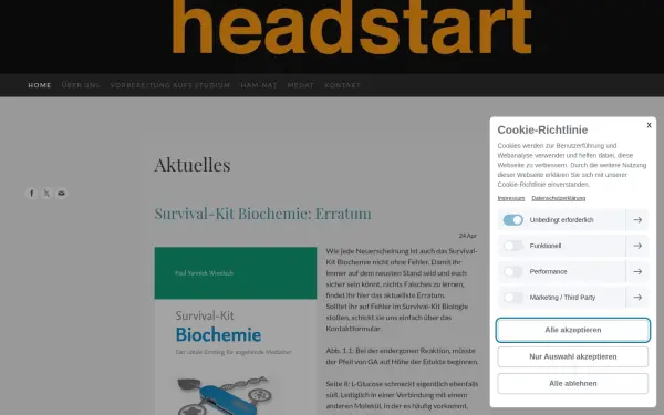 www.headstart-medizin.de