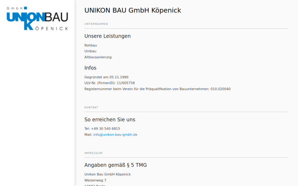 unikon-bau-gmbh.de