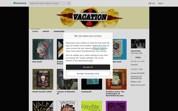 vacation.bandcamp.com