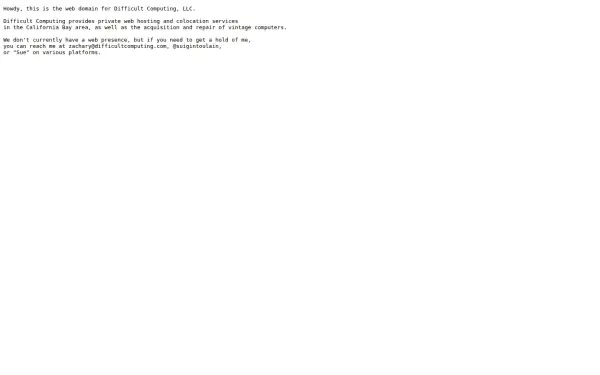 difficultcomputing.com