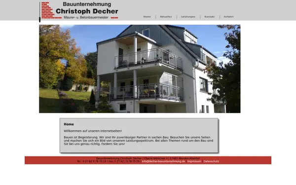 www.decher-bauunternehmung.de