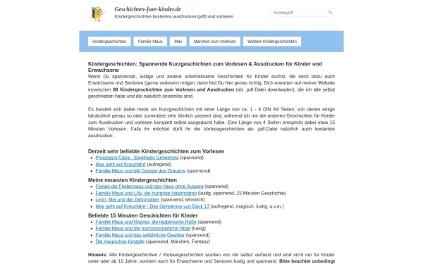 www.geschichten-fuer-kinder.de