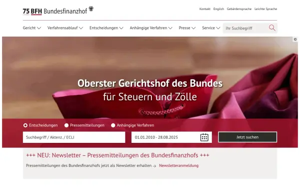 www.bundesfinanzhof.de