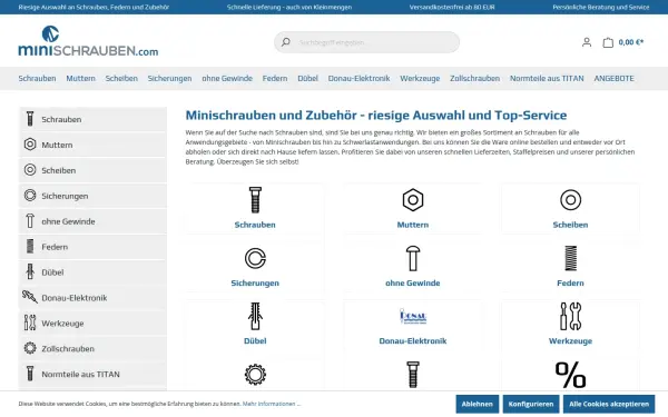 minischrauben.com