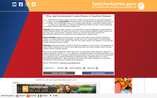 www.speicherkarten.guru