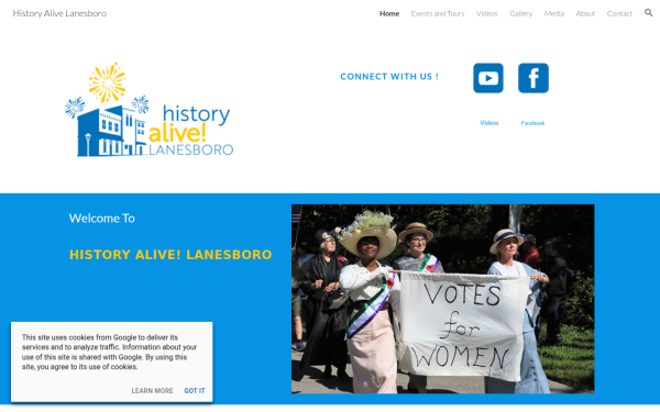 www.historyalivelanesboro.org