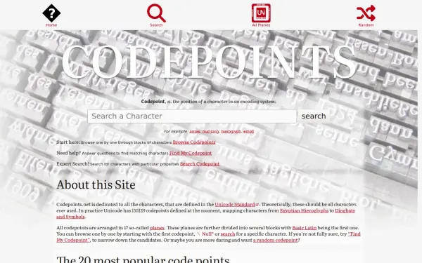 codepoints.net