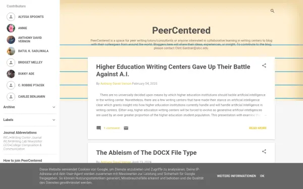 www.peercentered.org