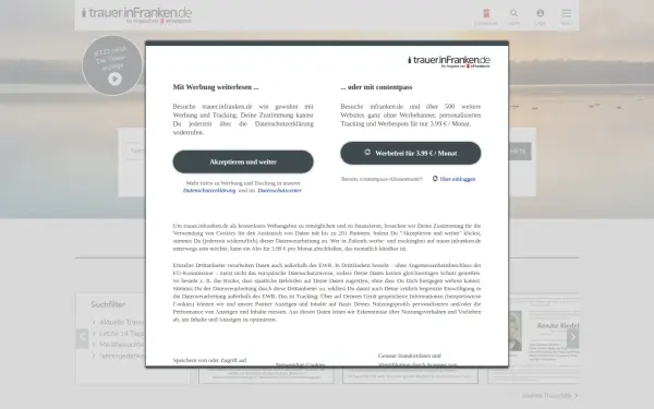 trauer.infranken.de