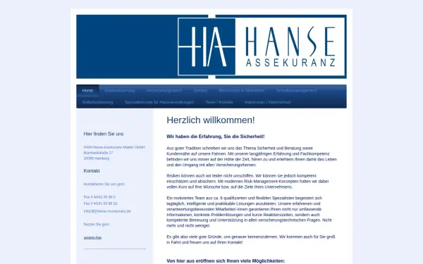 www.hanse-assekuranz.de