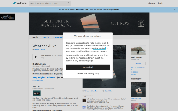 bethorton.bandcamp.com