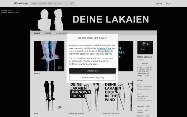deinelakaien.bandcamp.com