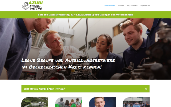www.azubispeeddating.de