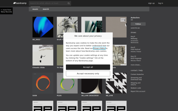 autechre.bandcamp.com
