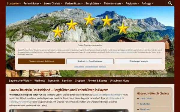 www.luxuschalets-ferienhuetten.de