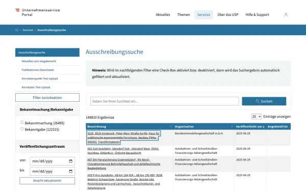 ausschreibungen.usp.gv.at