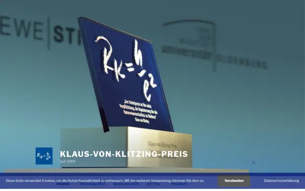 www.klaus-von-klitzing-preis.de