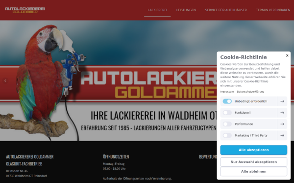 www.goldammer-autolackiererei.de