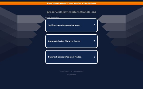 preserverlajusticeinternationale.org