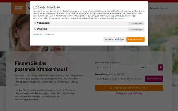 dak-klinikfinder.de