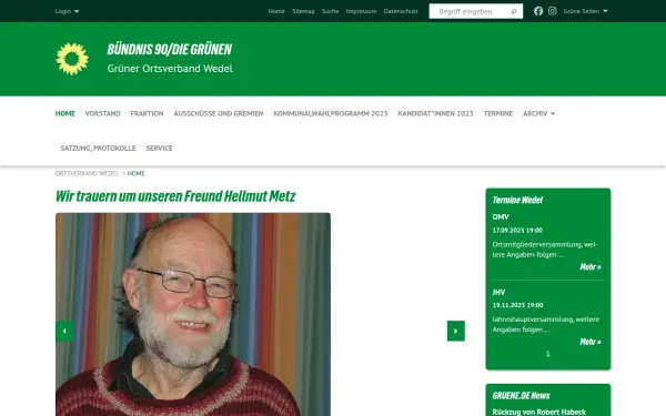 www.gruene-wedel.de
