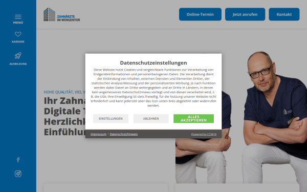 zahnaerzte-ulm.de