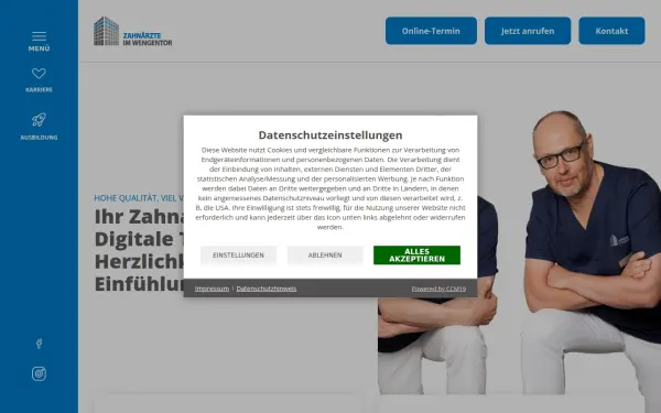 zahnaerzte-ulm.de