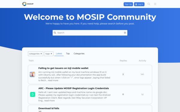 community.mosip.io