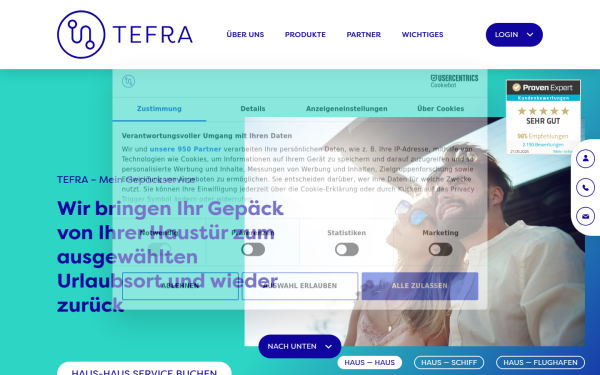 www.tefra-gepaeckservice.de