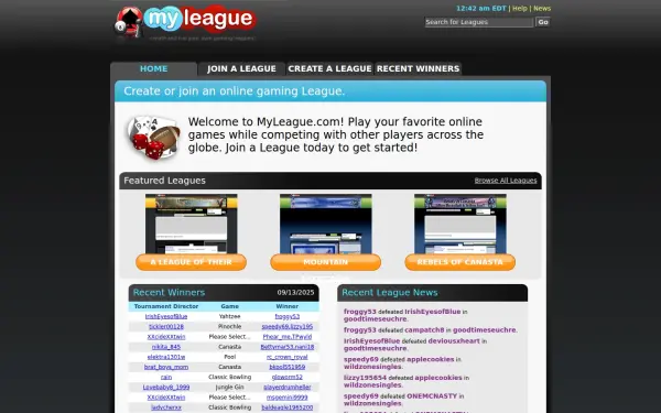www.myleague.com