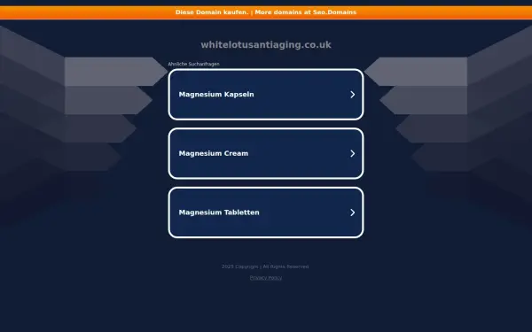 whitelotusantiaging.co.uk
