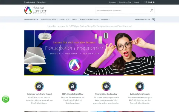 www.hausderlampen.de