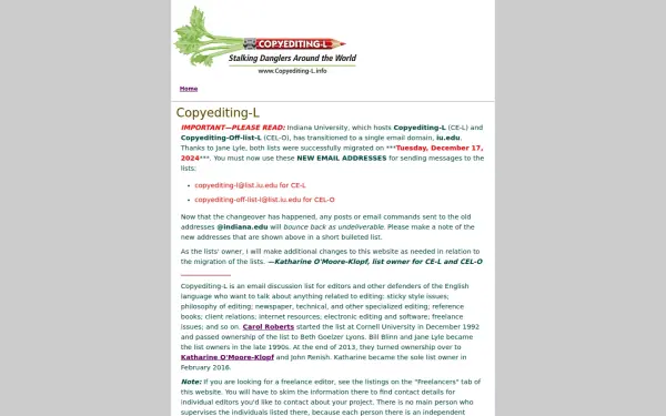 copyediting-l.info