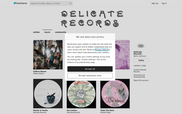 itsdelicaterecords.bandcamp.com