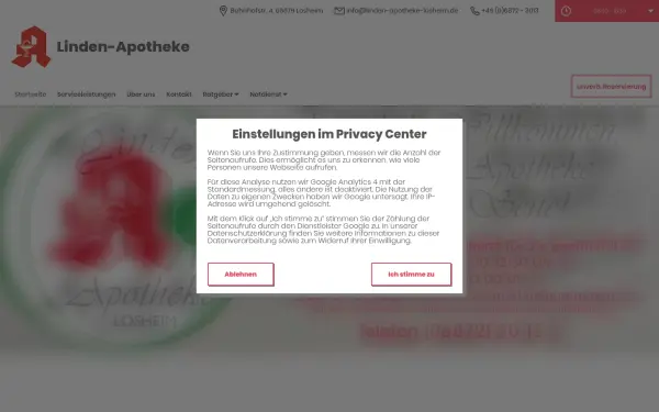 www.lindenapotheke-losheim.de