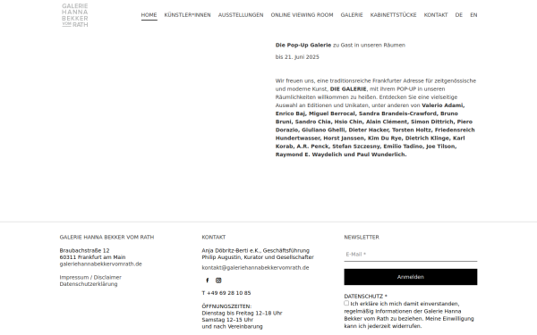 www.galeriehannabekkervomrath.de