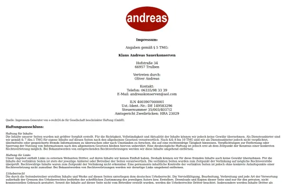 andreas-sauerkonserven.de