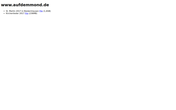 aufdemmond.de